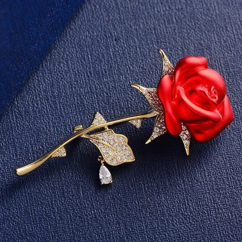 Брошь Роза красная (84946782) - фото 5