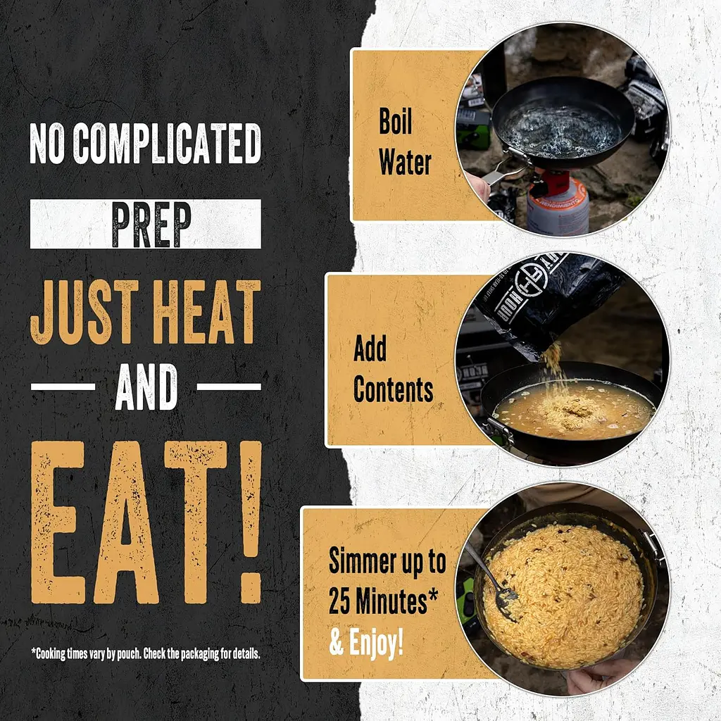 Аварійний раціон харчування на 120 порцій з великим терміном придатності 25 років Ready Hour (101089) - фото 8