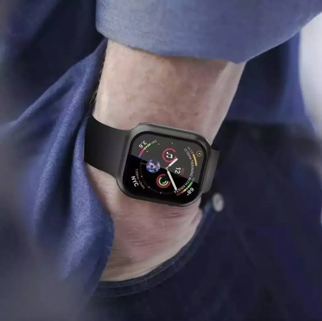 Захисний чохол зі склом Choice для Apple Watch 42 мм Чорний - фото 5