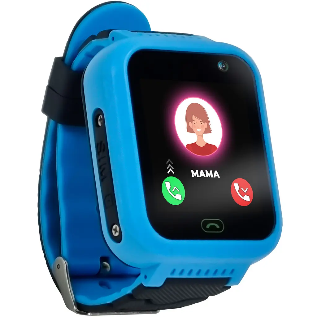 Дитячий водонепроникний смарт-годинник з GPS JETIX DF22 Light Edition оригінальний з телефоном і камерою (Blue) - фото 2