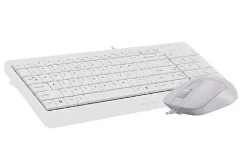Комплект Fstyler Sleek Multimedia Comfort F1512 White клавіатура+миша A4Tech teh0020651 - фото 4