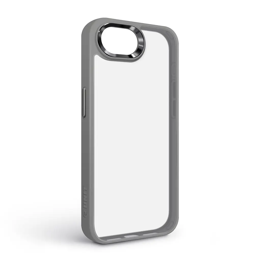 Чехол для Apple iPhone 16e/17e, UNIT2, серый, ударопрочный, прозрачный противоударный чехол-накладка из TPU и поликарбоната (PC), с защитными бортиками, защита всего корпуса от ударов и царапин, ArmorStandart (ARM83854) - фото 2