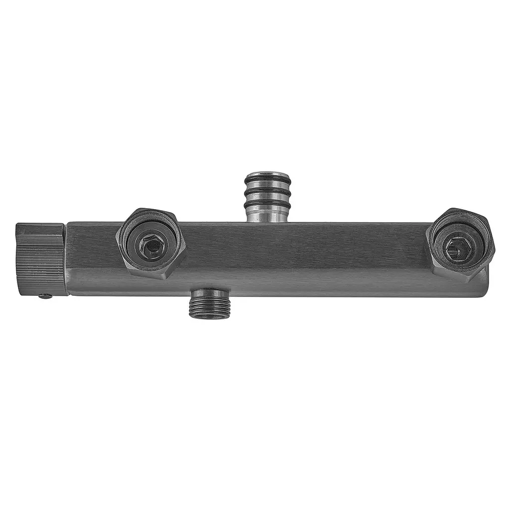 Душева система Armata BCF-009-J graphite з кнопковим перемикачем 3 режими CH6507, Графіт - фото 2