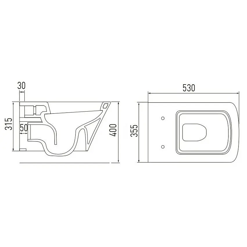 Комплект инсталляция Imprese 3 в 1 i8120 + унитаз подвесной Volle Teo 13-88-422black с крышкой Soft Close, Черный - фото 2