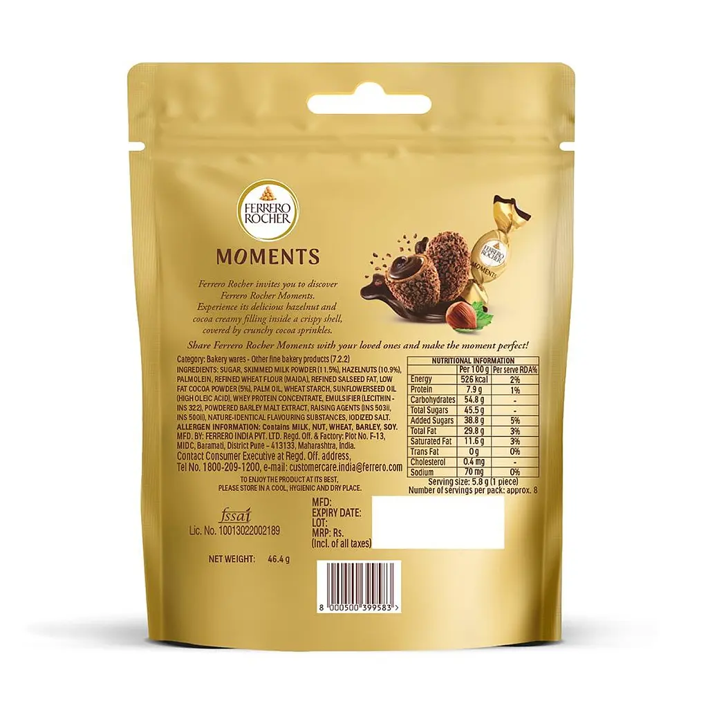 Цукерки Ferrero Rocher Moments 8 Pralines 46.4 г - фото 2