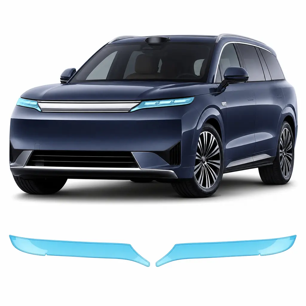 Антигравійна захисна бронеплівка за лекалами для BYD Tang III 2023- оптика (фари та ПТФ)