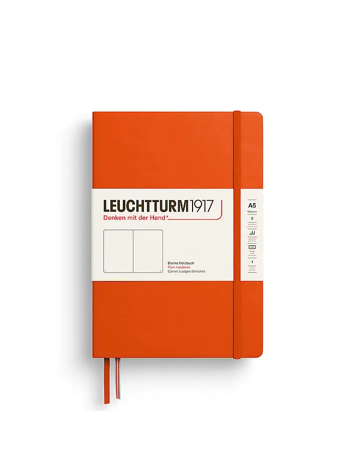 Блокнот Leuchtturm1917, Середній, Pumpkin, Чисті аркуші (373981) - фото 6