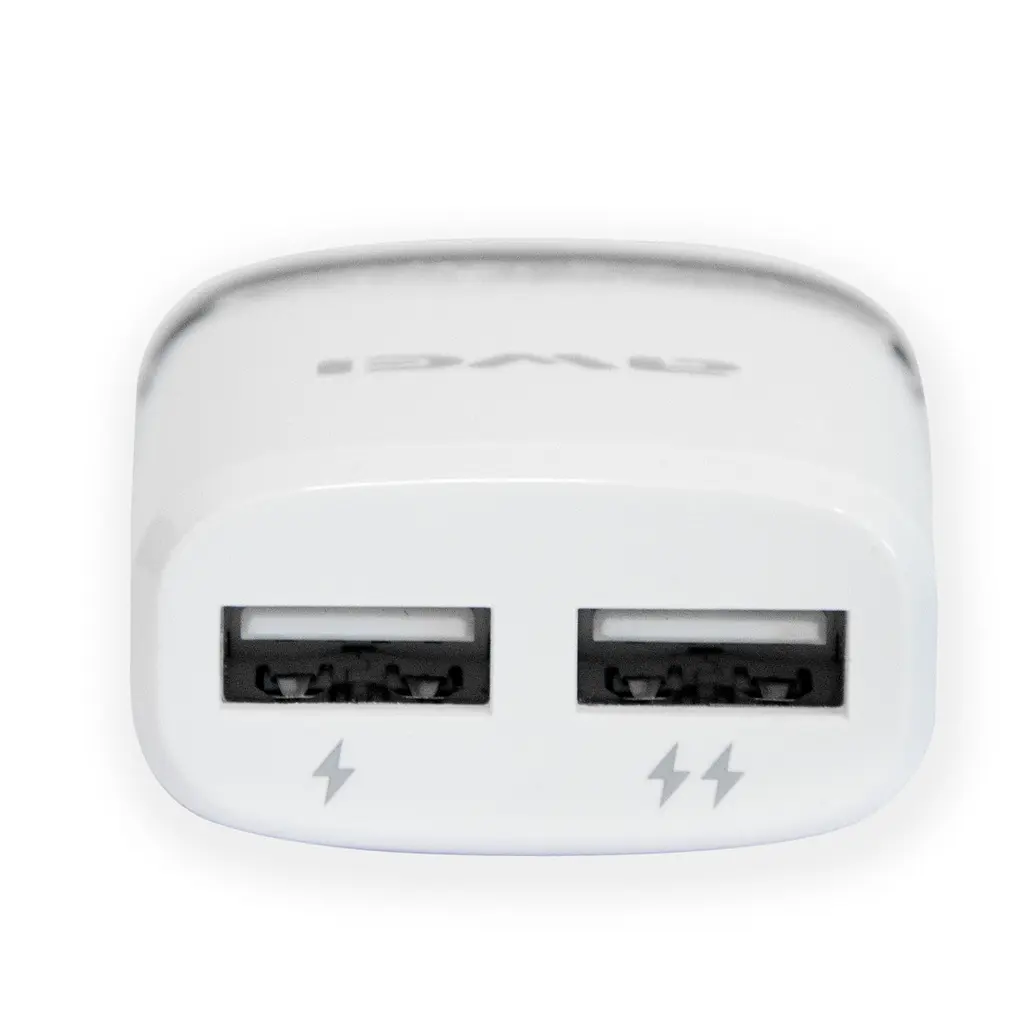 Зарядка для телефона 2хUSB "Awei C-930" Біло-чорна, мережевий зарядний пристрій — блок живлення 1 А/2.1А - фото 4