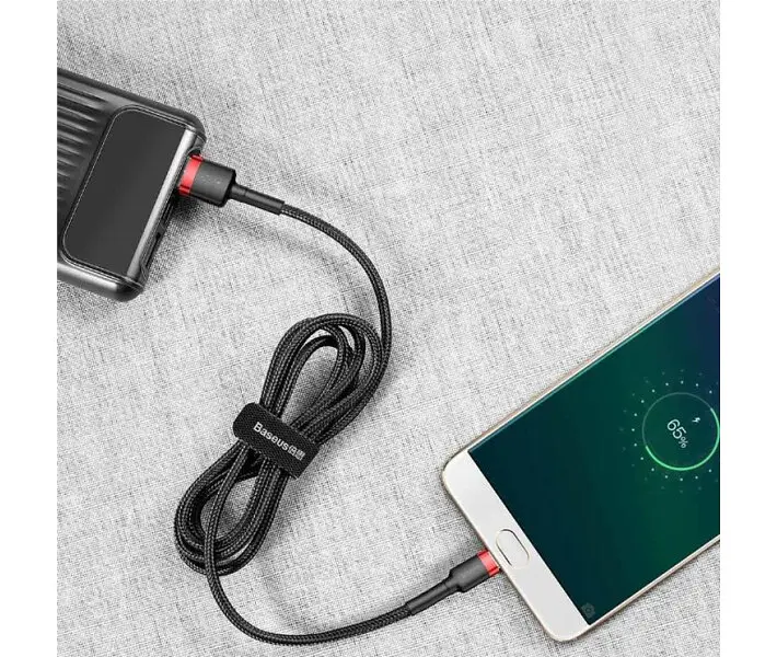 Кабель Baseus Cafule Cable USB for Micro 1.5A 2.0 м Red/Black (CAMKLF-C91) - фото 8