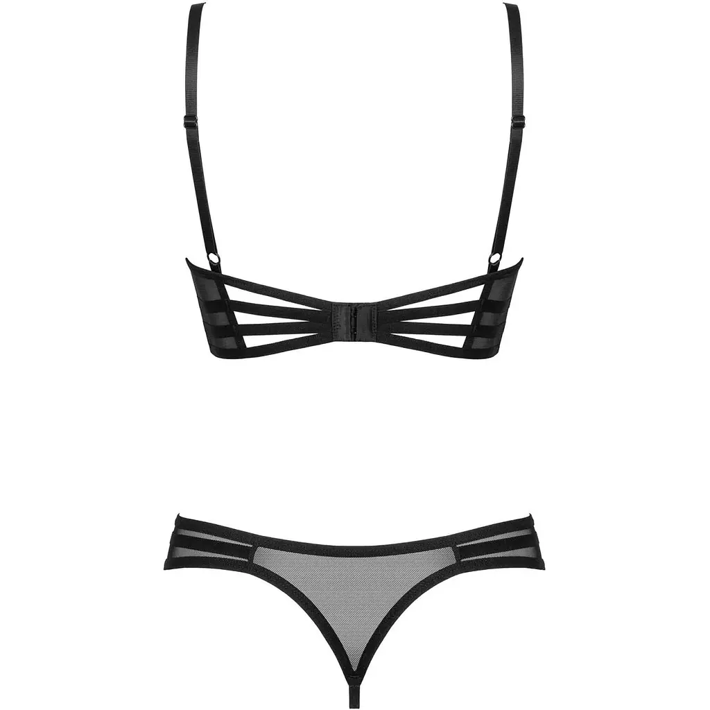 Комплект Obsessive Roxelia 2-pcs crotchless set XS/S - фото 4