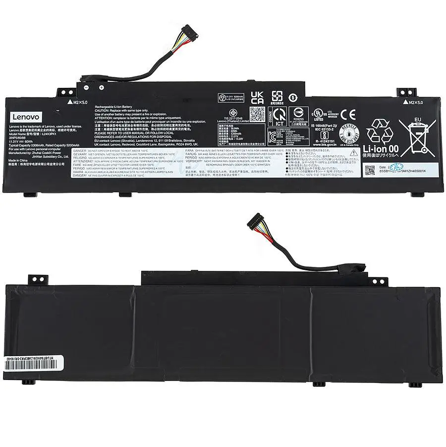 Аккумулятор для ноутбука Lenovo L24B3PK2 (IdeaPad Slim 5 16AKP10) 11.3 5310mAh Черный - фото 2