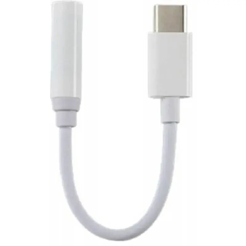 Перехідник Lapara USB Type-C Male - Audio AUX mini jack 3,5 mm Female (LA-Type-C-Audio-3.5mm white) - фото 3