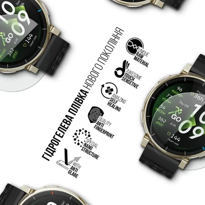 Плівка захисна Armorstandart Matte hydrogel Amazfit Active 3 Premium 6 pcs (ARM91947) - фото 2