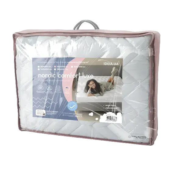 Наматрасник Ideia Nordic Comfort lux стеганый с бортом по периметру 200х180 см белый (8000034678) - фото 8