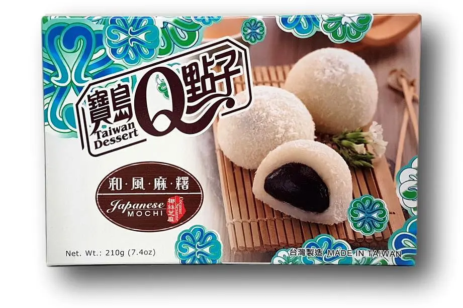 Моті Taiwan Dessert Sesame Mochi з кокосовою стружкою 210г - фото 2
