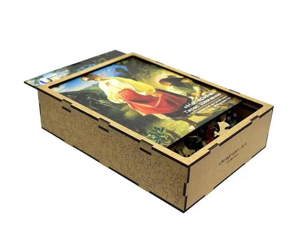 Пазл дерев`яний UkrainianPuzzles Катерина. Тарас Шевченко - фото 5