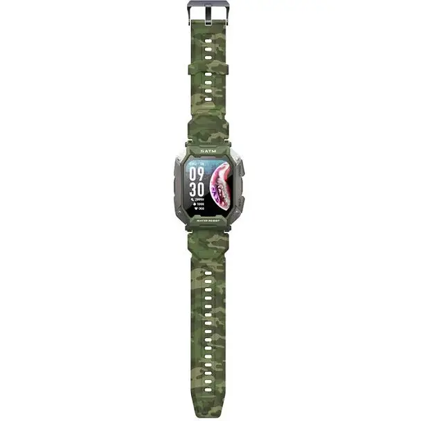 Смарт-годинник Lemfo C20 силіконовий ремінець Camouflage Green (16352-hbr) - фото 4