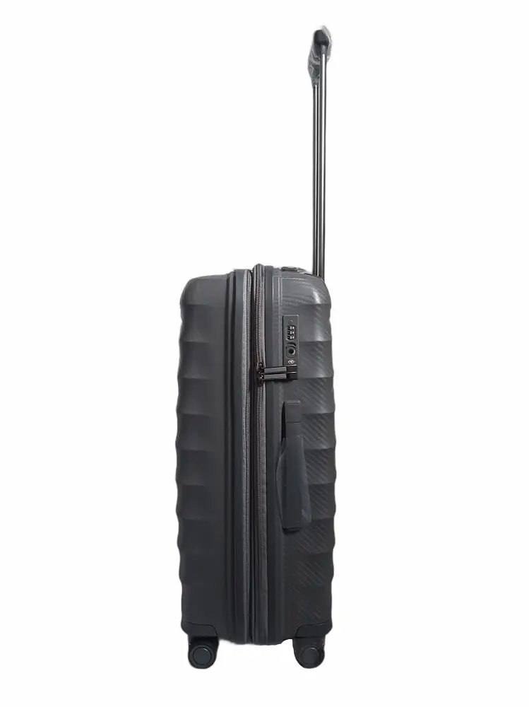 Валіза дорожня Середня (М) Поліпропілен Airtex 242 75л 65,5x46x27,5см Сірий (Grey) - фото 3