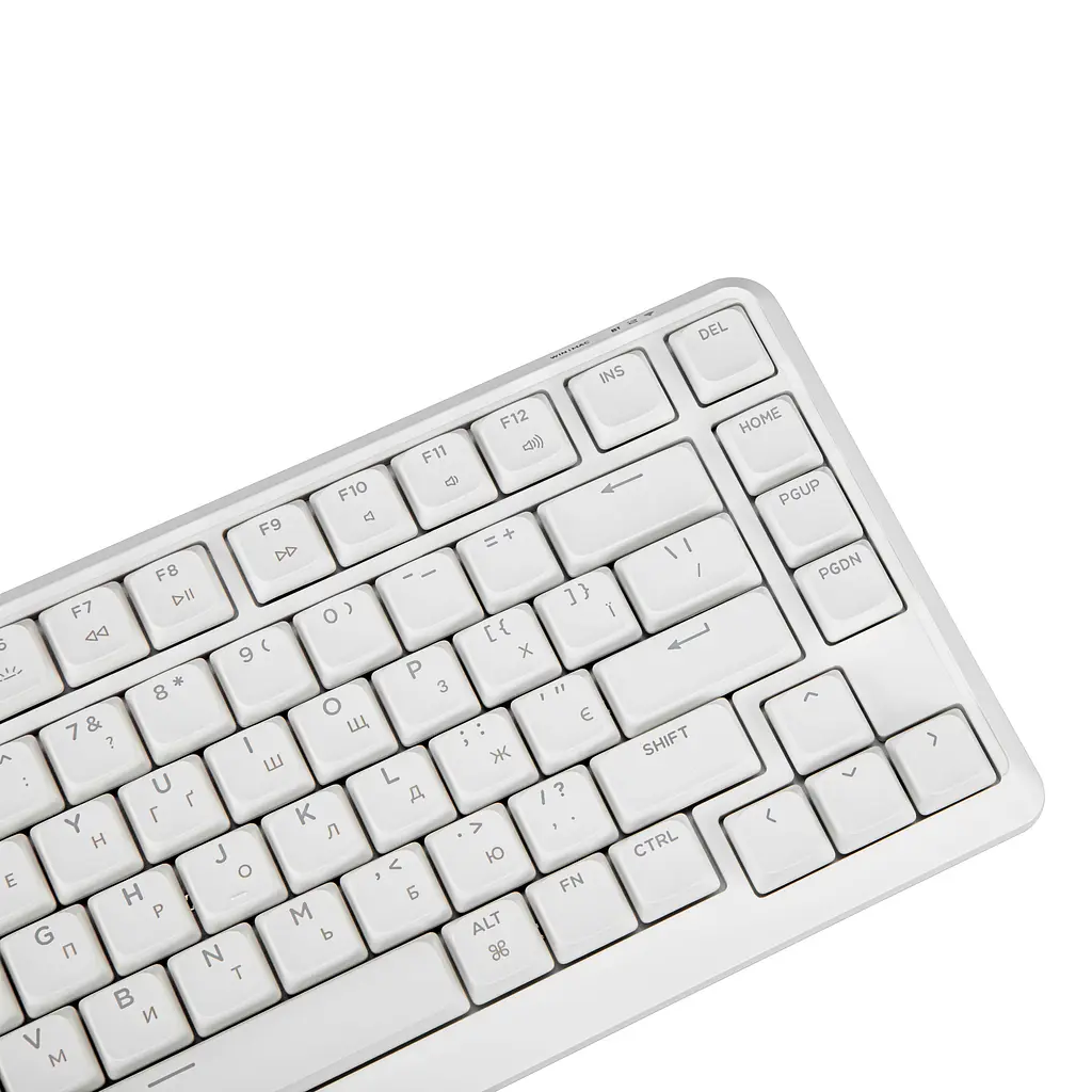 Keychron Клавиатура механическая J1 82Key, K pro Banana, WL/BT/USB-A, QMK, Hot-swap, EN/UKR, RGB, белый - фото 8