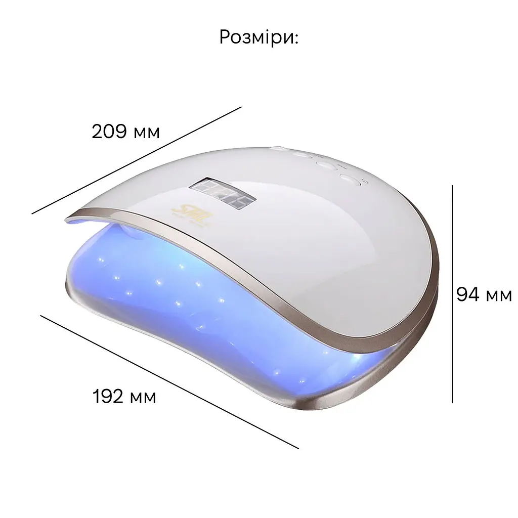 Лампа для манікюру SML S8 48Вт 33led White - фото 3