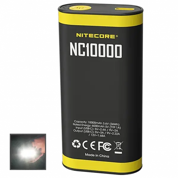 Ліхтар + Power Bank Nitecore NC10000 20w QC 3.0 10000mAh - фото 2