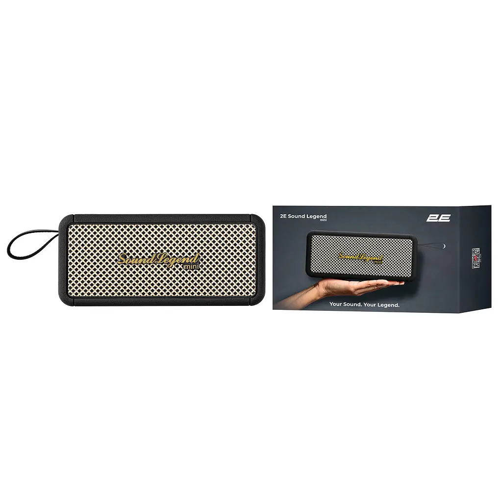 Портативная колонка 2E SoundLegend mini Black 40Вт, BT 5.3, TWS, FLAC, MP3, WAV, EQ, Power Bank, IPX6 - фото 2