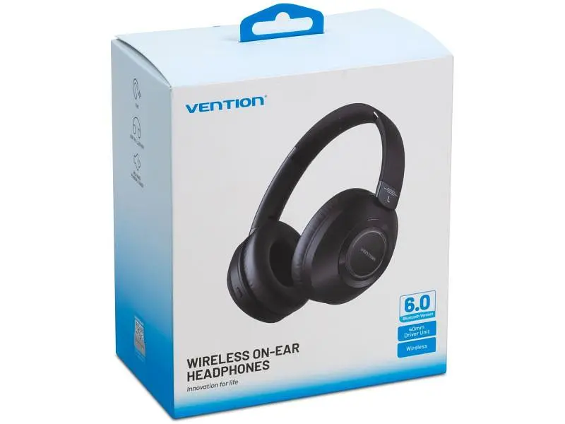 Навушники з мікрофоном Vention S11 SoundMate Wireless Black (NBBB0) - фото 7