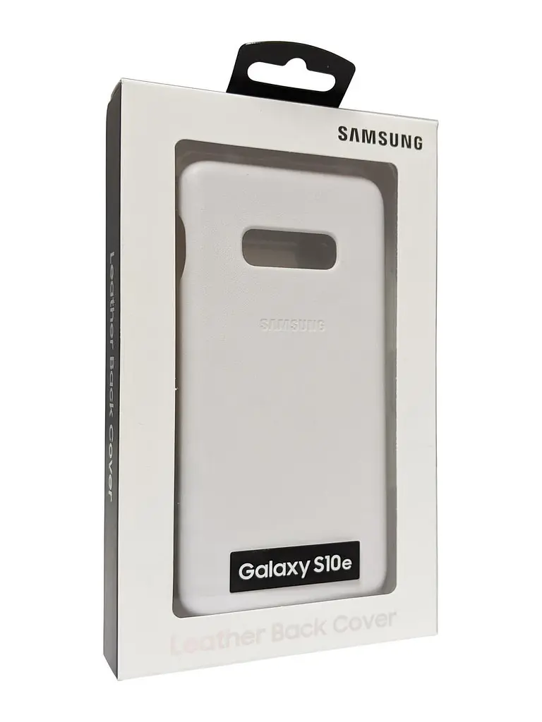 Чохол шкіряний протиударний Official Leather Cover EF-VG970LWEGRU для Samsung Galaxy S10e White - фото 5