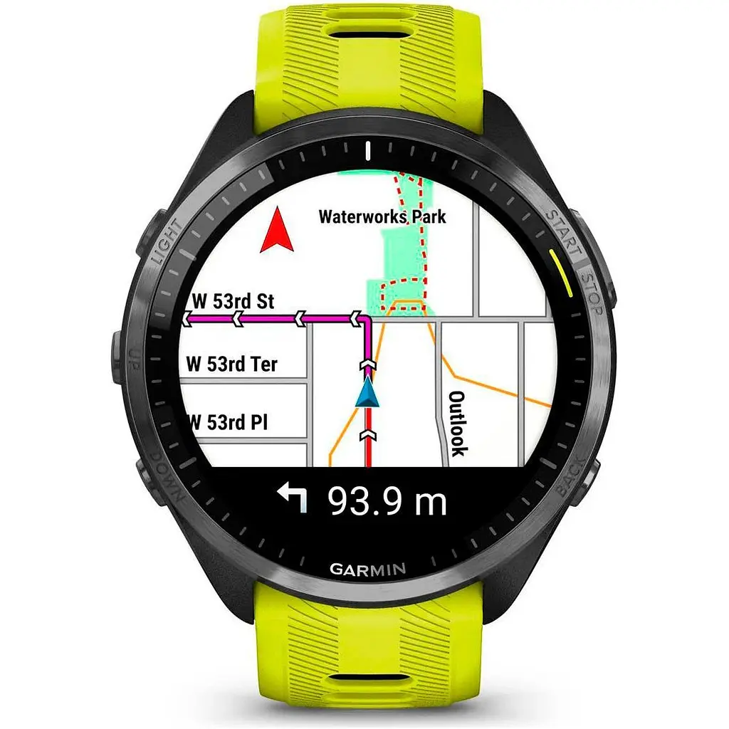 Смарт-годинник Garmin Forerunner 965 Titanium Bezel with Black Case and and Yellow/Black Silicone Band (010-02809-02/12) [89361] - фото 3