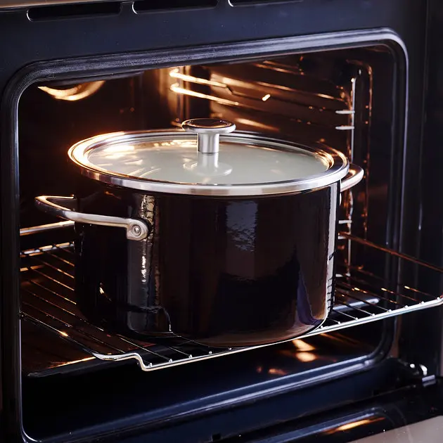 Каструля з кришкою KitchenAid Steel Core CC006001-001 24 см 6 л матова чорна - фото 3