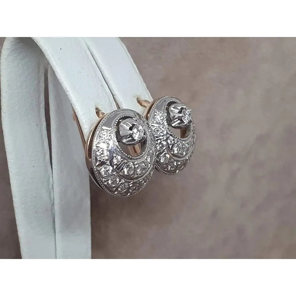 Золоті сережки Qvaliz з діамантами. 8В410228336/10 - фото 3