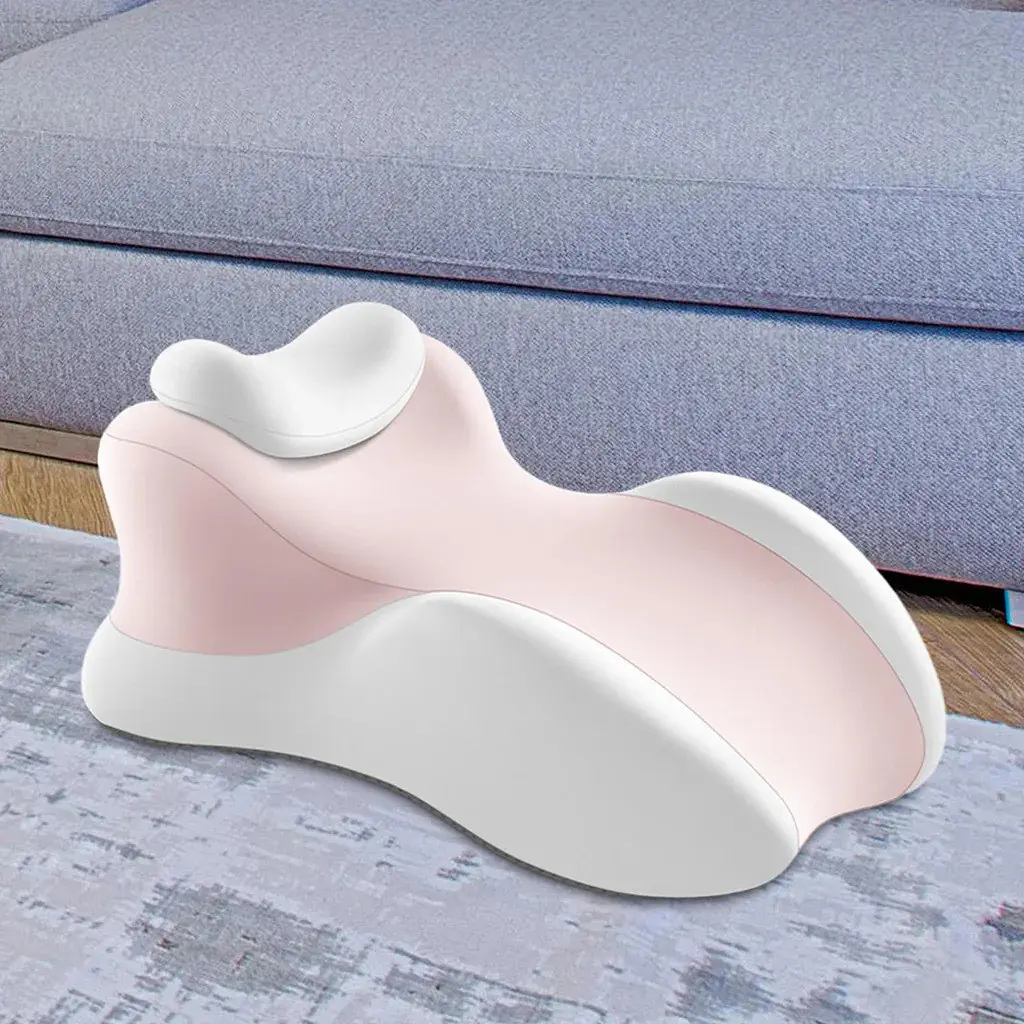 Рожева подушка ортопедична pillow-06 / Клиноподібна подушка для сну з поліестеру / Ортопедична подушка для підтримки ті - фото 4