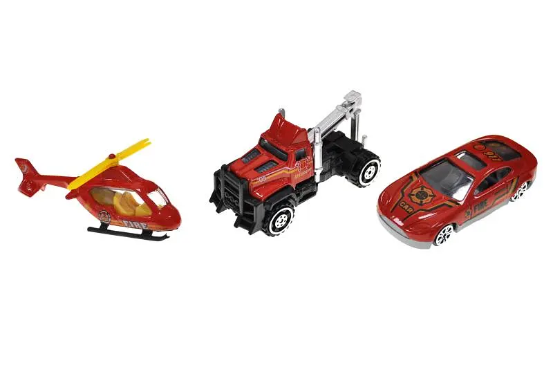 Іграшковий автовоз пожежний паркінг та машинки Fire Rescue Transporter ZH613 - фото 2