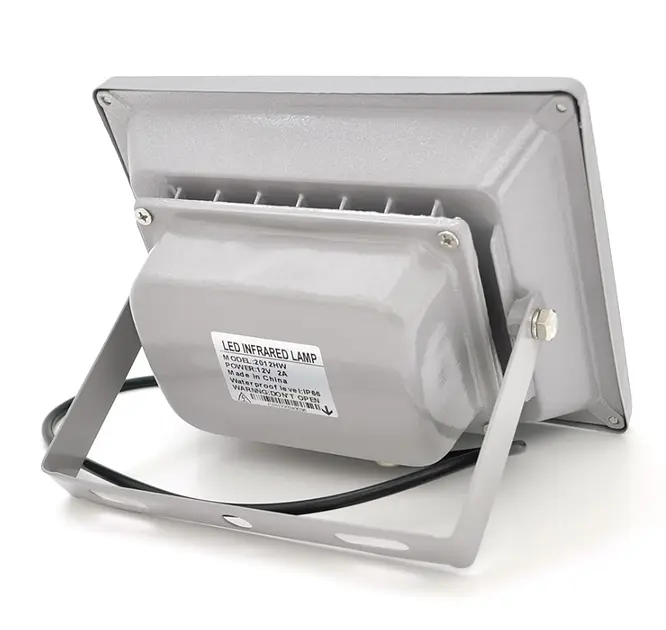 Инфракрасный прожектор ИК Voltronic YTIR20 на 20 диодов 12V 40W до 80 м угол обзора 90° белый - фото 2