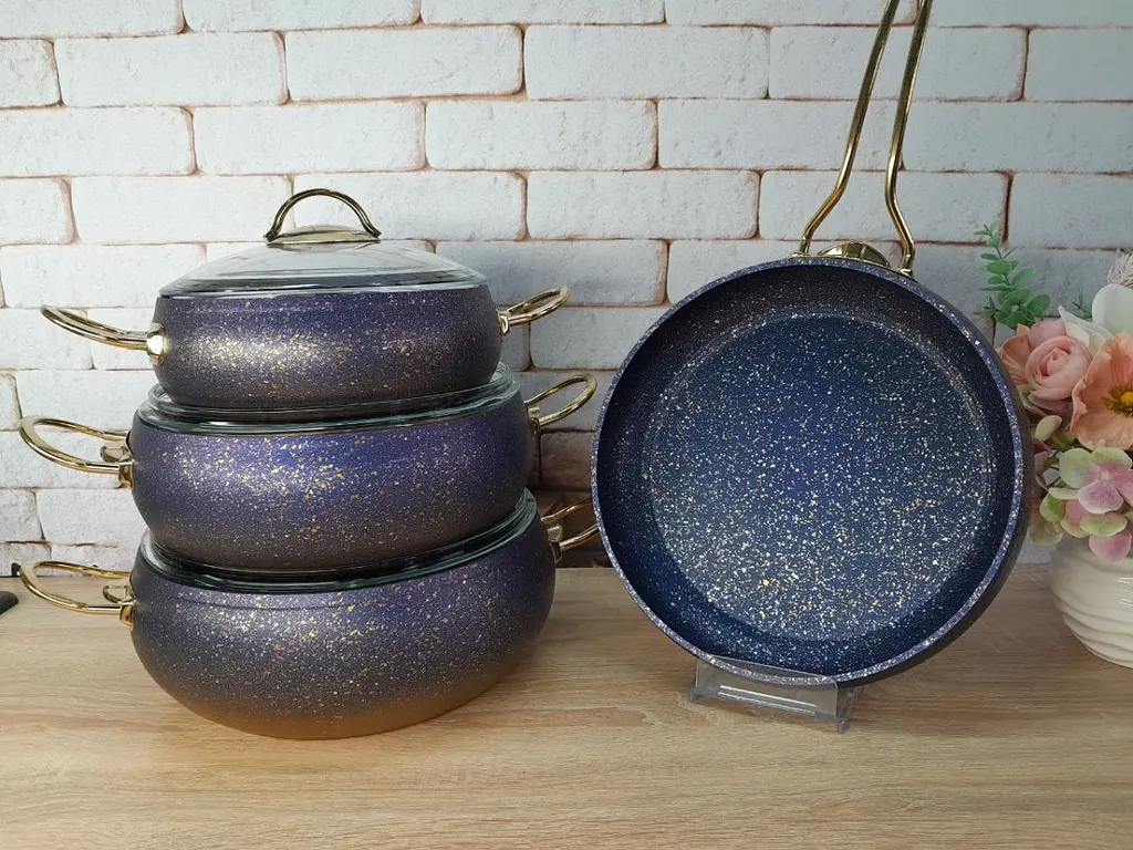 Набір посуду O.M.S. Collection 3023 Blue 7 предметів