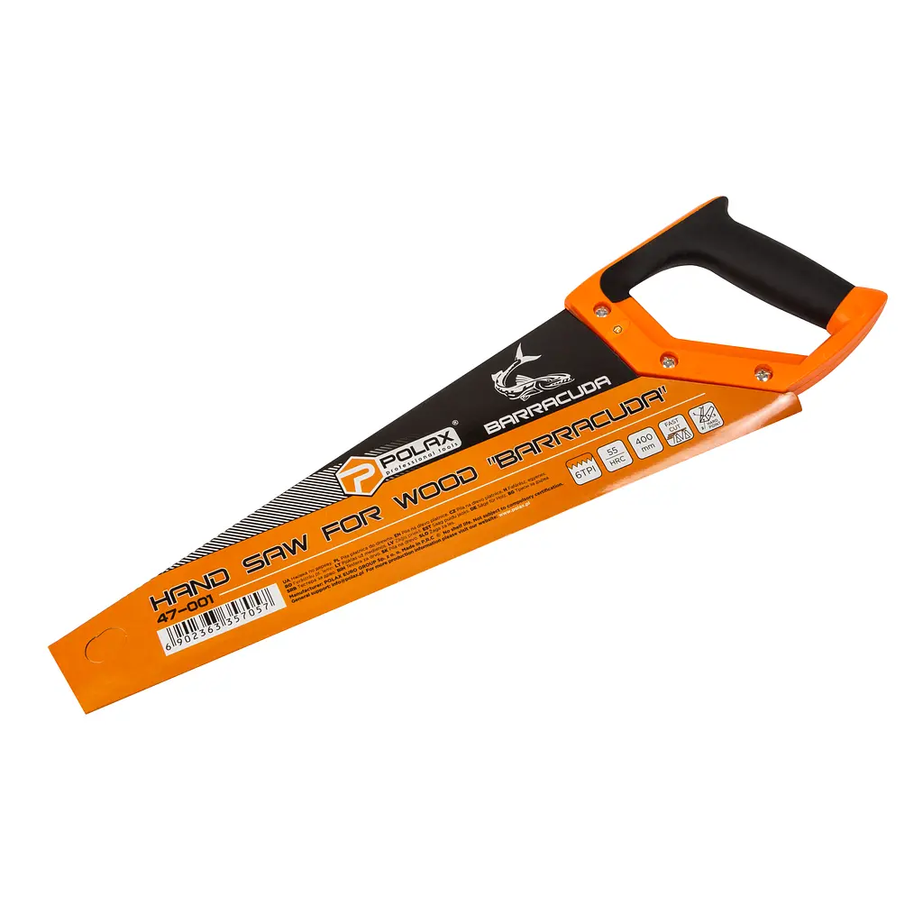 Ножівка по дереву Polax пила Barracuda з тристороннім заточенням 400 мм (47-001) - фото 3