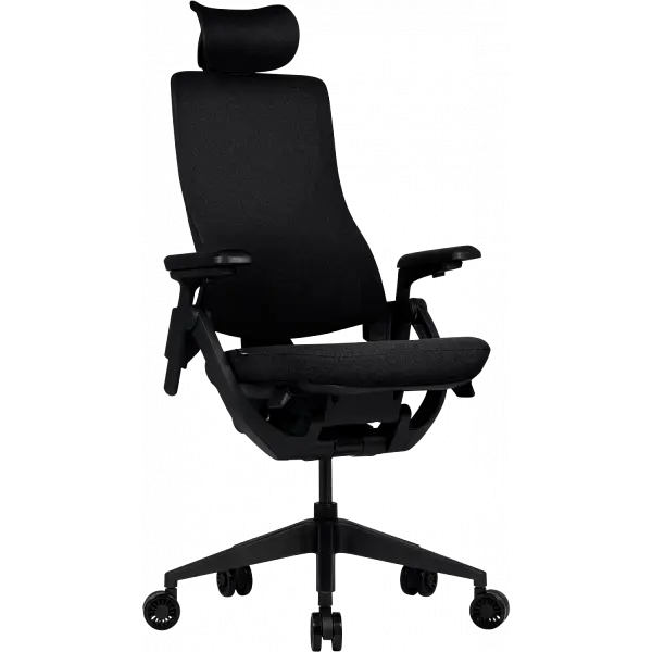 Офісне ергономічне крісло GT Racer B-6314 Fabric Black/Black