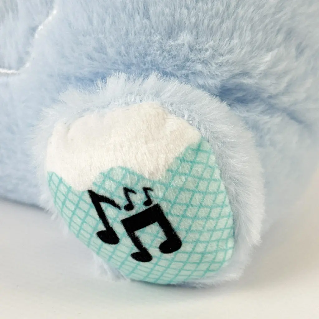 Інтерактивна дихаюча іграшка , зайченя блакитний з мелодіями світловими ефектами та рухами (INT 0005) - фото 3
