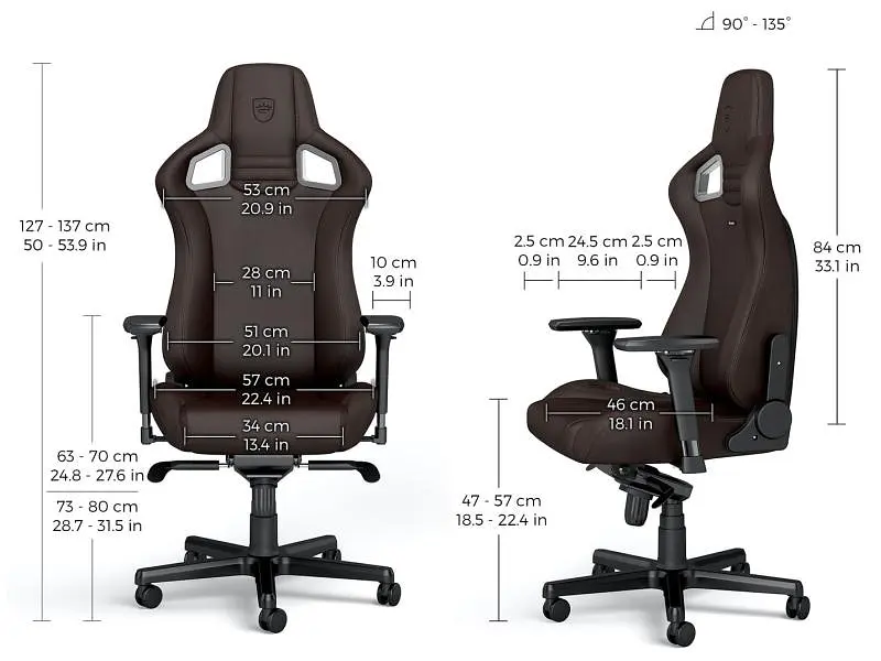 Кресло геймерское Noblechairs Epic Java Edition (NBL-PU-JVE-001) - фото 9