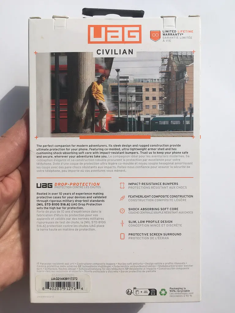 Чохол протиударний для Samsung Galaxy S24 Plus (S926) UAG Civilian Olive 214438117272 - фото 4