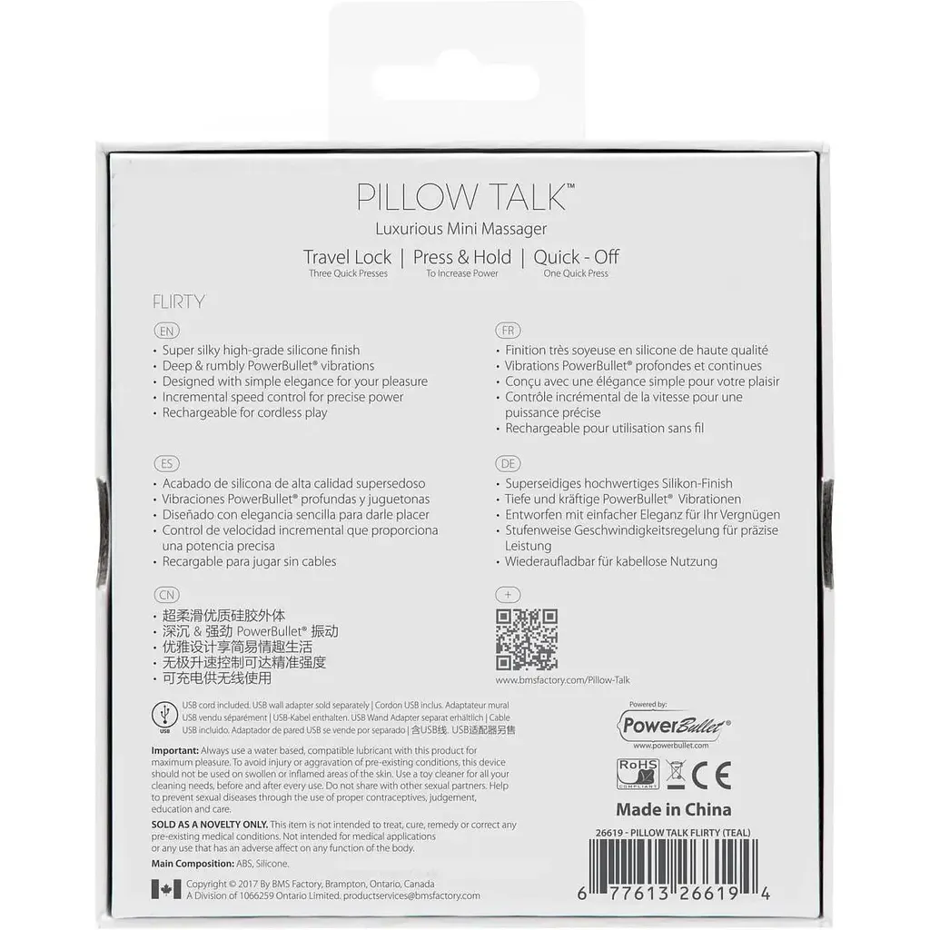 Вібратор Pillow Talk Flirty із кристалом Сваровськи гнучка головка - фото 9