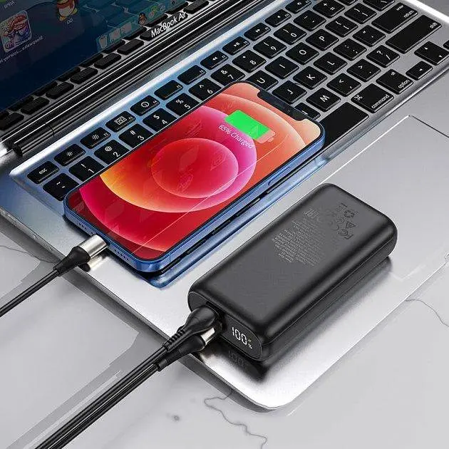 Портативна батарея Power Bank Hoco Q5 Aegis 30W fully compatible 10000 mAh Вlack - фото 7