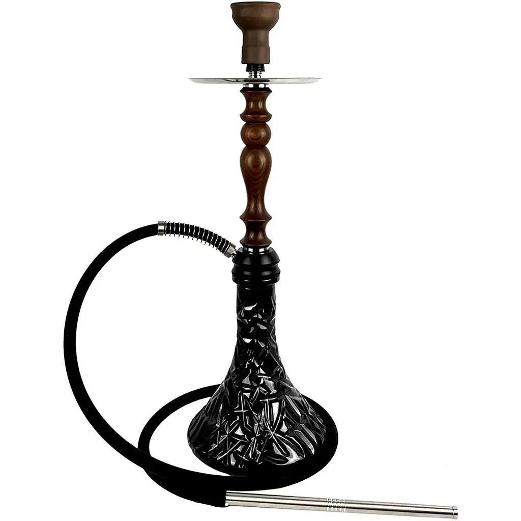 Кальян Aroma Hookah Bravo Brown Craft Crystal Black - фото 2