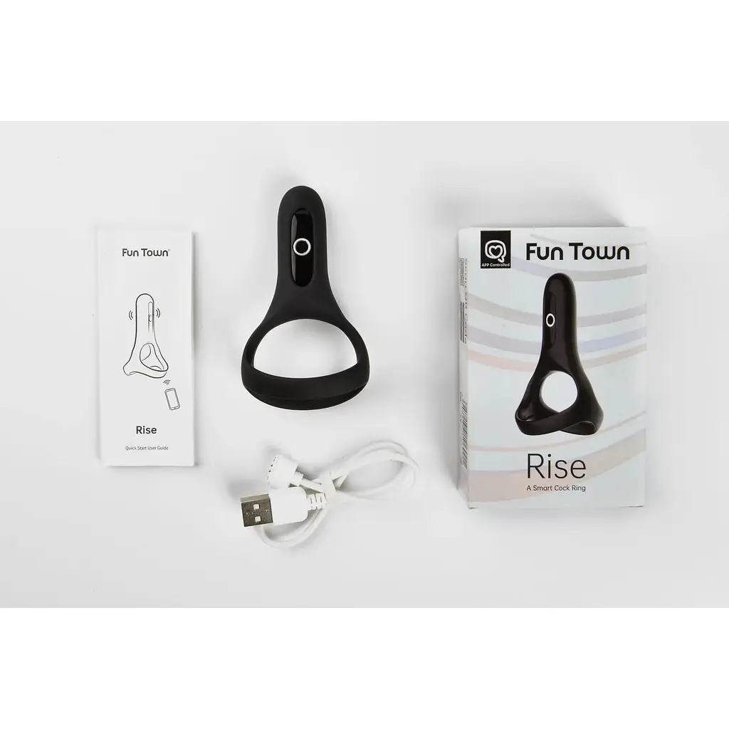 Подвійне ерекційне кільце Fun Town Rise Black - фото 4