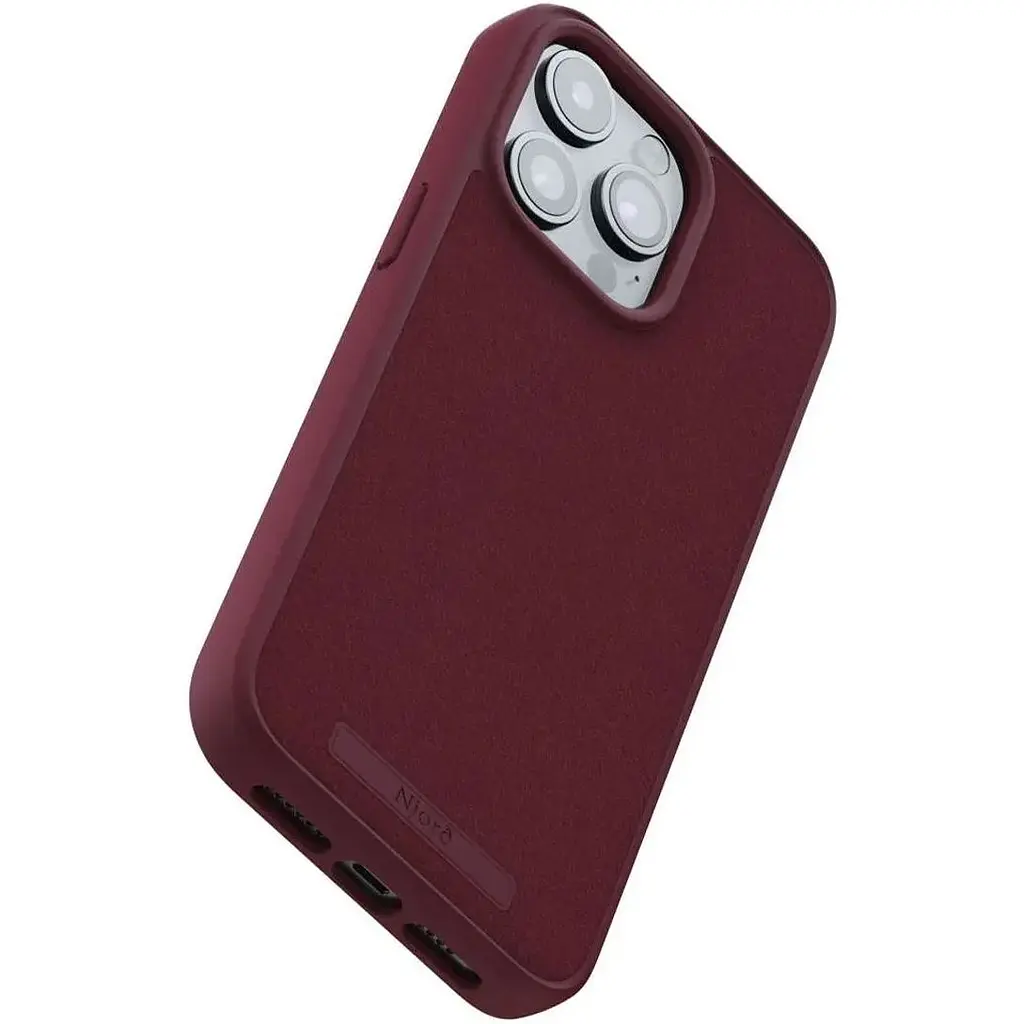 Чехол-накладка Njord Suede MagSafe Case Red для iPhone 15 Pro Max (NA54SU11) - фото 5