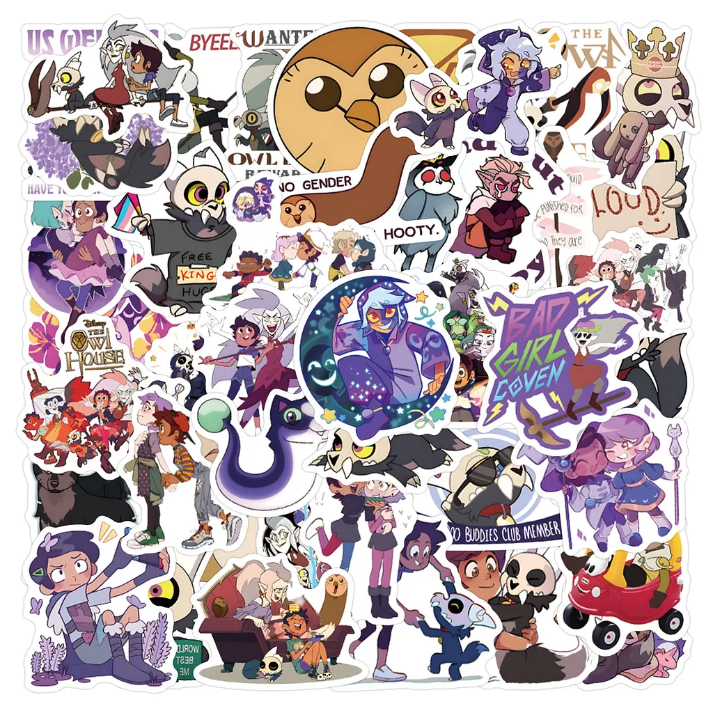 Стікерпак Дім Сови Набір наклейок GeekLand Owl House 50 штук - фото 2