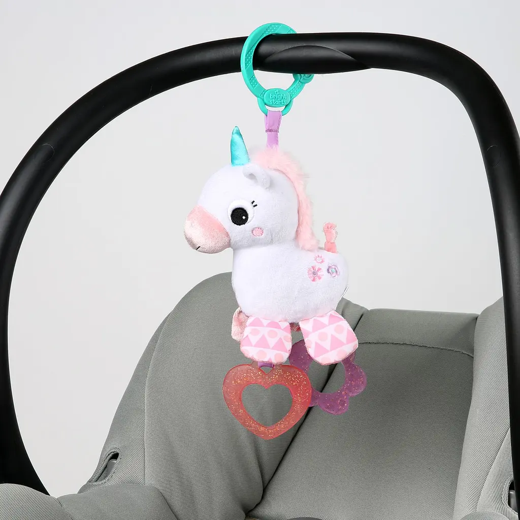 Підвіска-брязкальце Bright Starts Sparkle & Shine Unicorn On-the-Go Toy (11122) - фото 3