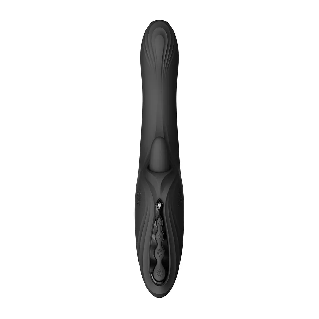 Смарт-вібратор Zalo Ares Obsidian Black, підігрів, 3 мотори, язичок для клітора, стимуляція точки G - фото 2