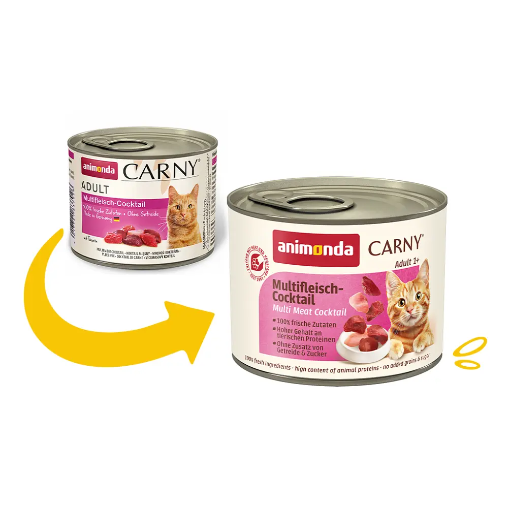 Вологий корм для кішок Animonda Carny Adult Multi Meat Cocktail мультим'ясний коктейль 200 г (арт.AM-83702) - фото 2