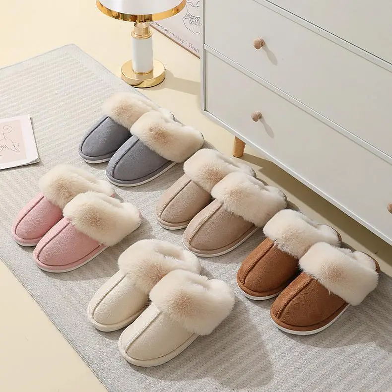 Slippers Жіночі домашні капці з хутром — теплі, м’які, закриті тапочки для дому 36-37 коричневі KT8003811 - фото 9